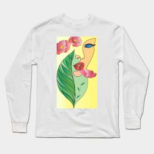 Flower Lady Long Sleeve T-Shirt